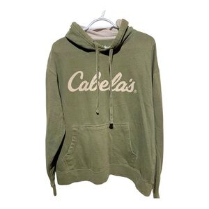 Vintage Cabela's Green Hoodie Size Large